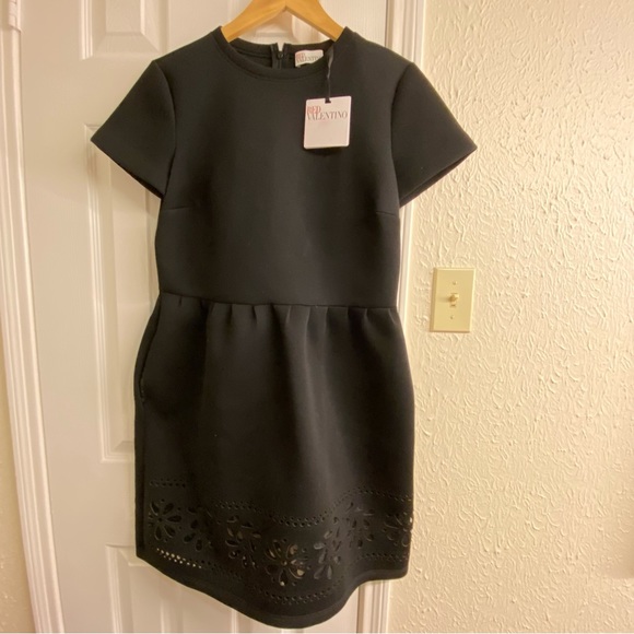 Red Valentino Crew Neck Mini Dress - Picture 5 of 8